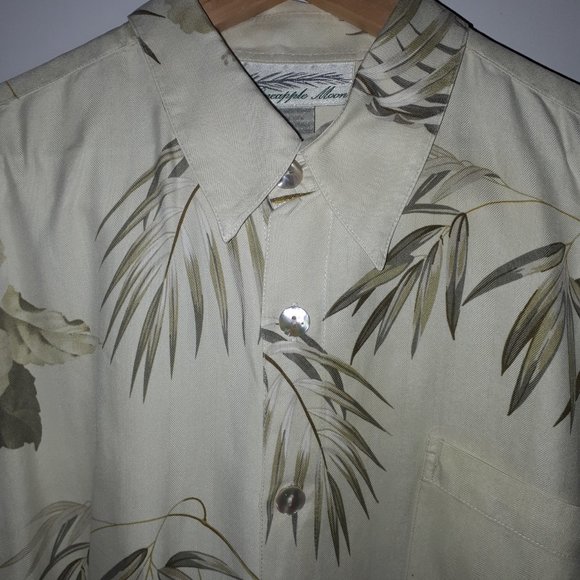 Silk Tropical Short sleeved Men's Shirt XL - Picture 5 of 5
